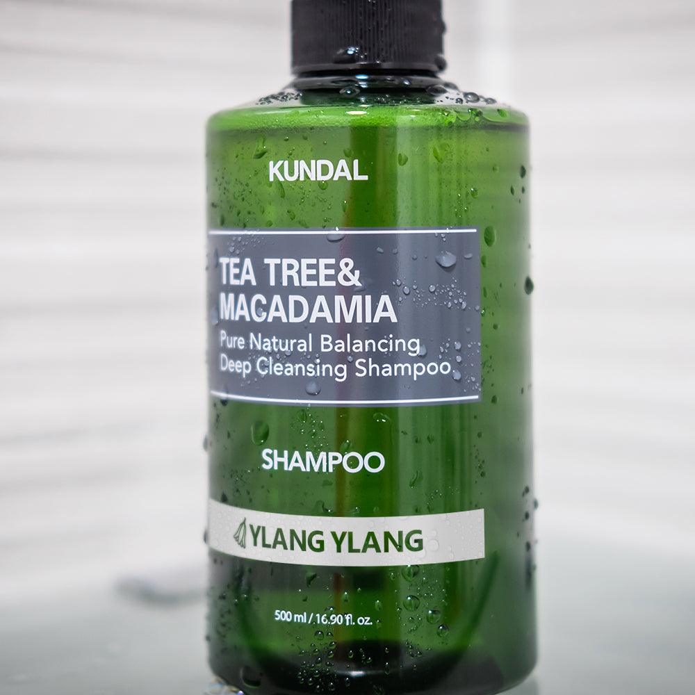 Kundal Tea Tree Macadamia Pure Natural Balancing Deep Cleansing Shampoo 500ml #YLANG YLANG