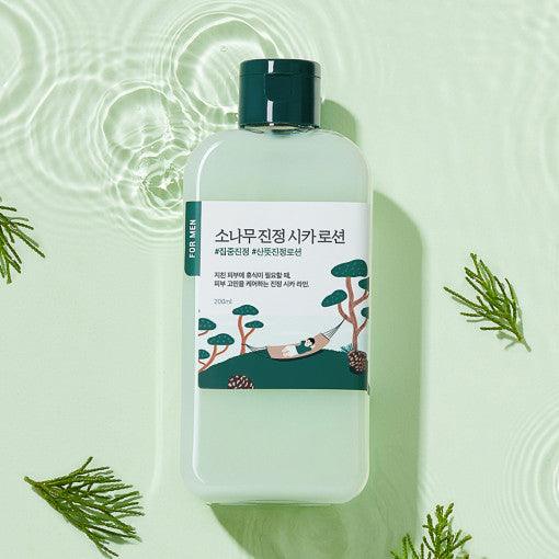 Round Lab For Men Pine Calming Cica Lotion 200ml-Lotion for Men-Skincare Coréenne