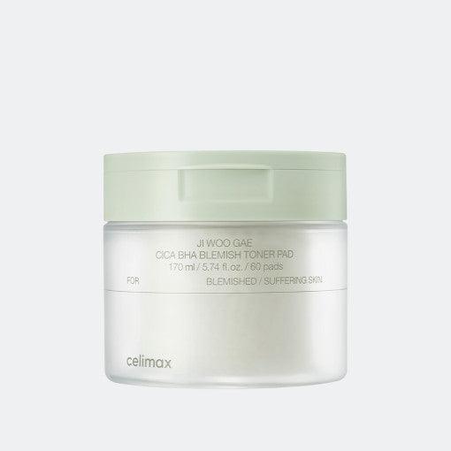 Celimax Ji Woo Gae Cica Bha Blemish Toner Pad 60Pads