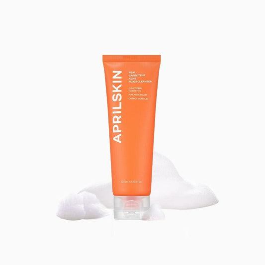 APRILSKIN Carrotene Acne Foam Cleanser 120ml-Cleansing Foam-Skincare Coréenne