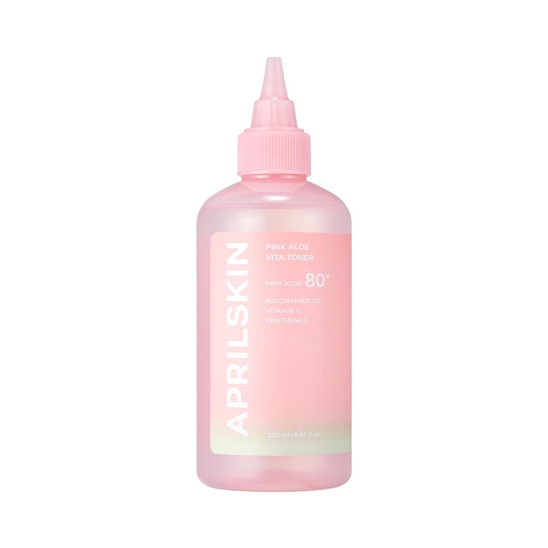 APRILSKIN Pink Aloe Vitamin C Soothing & Brightening Toner 250ml-Toner-Skincare Coréenne