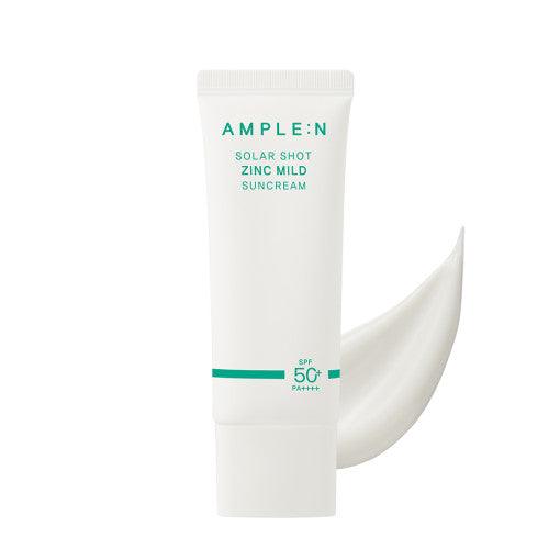 AMPLE:N Solar Shot Zinc Mild Suncream 40ml SPF 50+ PA++++-Sun Cream-Skincare Coréenne