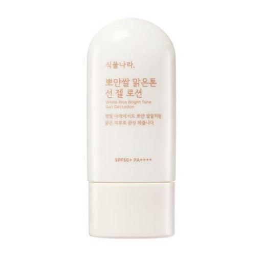 Shingmulnara White Rice Bright Tone Sun Gel Lotion 60ml SPF50+ PA++++-Sunscreen-Skincare Coréenne