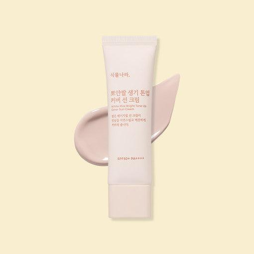 Shingmulnara White Rice Bright Tone Up Cover Sun Cream 50ml-Sun Cream-Skincare Coréenne