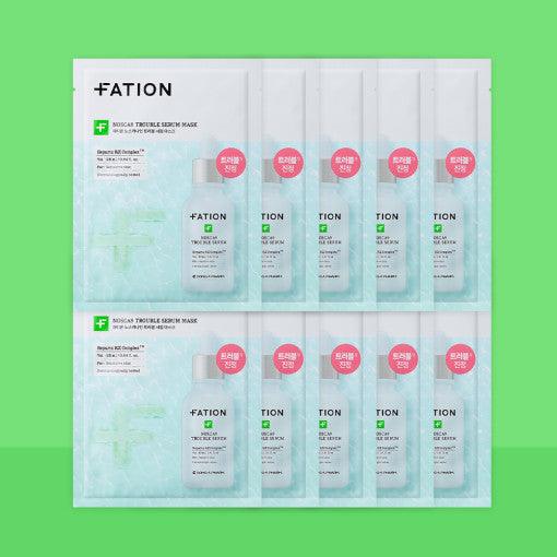 FATION Nosca9 Trouble Serum Mask Sheet 25mlX10ea-Facial Mask-Skincare Coréenne