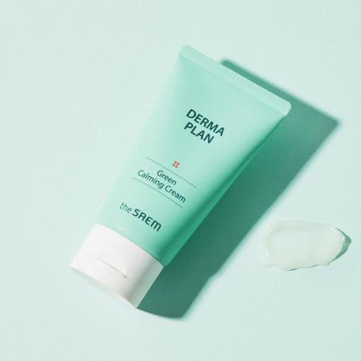 The SAEM Derma Plan Green Calming Cream 70ml-Cream-Skincare Coréenne