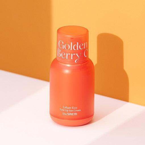 The SAEM Urban Eco Golden Berry C Tone Up Sun Cream 50ml-Sun Cream-Skincare Coréenne