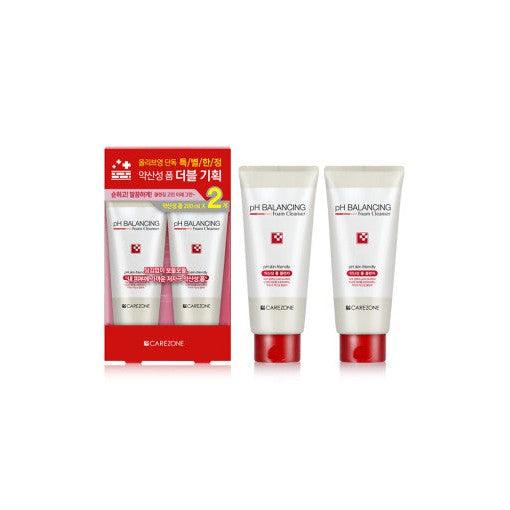 CARE ZONE pH Balancing Foam Cleanser Duo Set (200ml+200ml)-Cleansing Foam-Skincare Coréenne