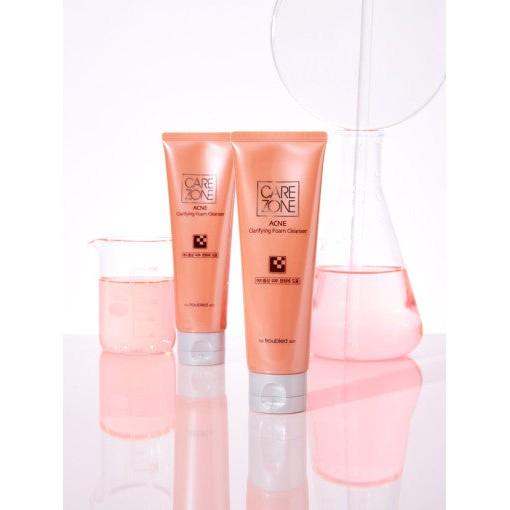 CAREZONE Acne Clarifying Foam Cleanser Duo Set (130ml+130ml)-Cleansing Foam-Skincare Coréenne