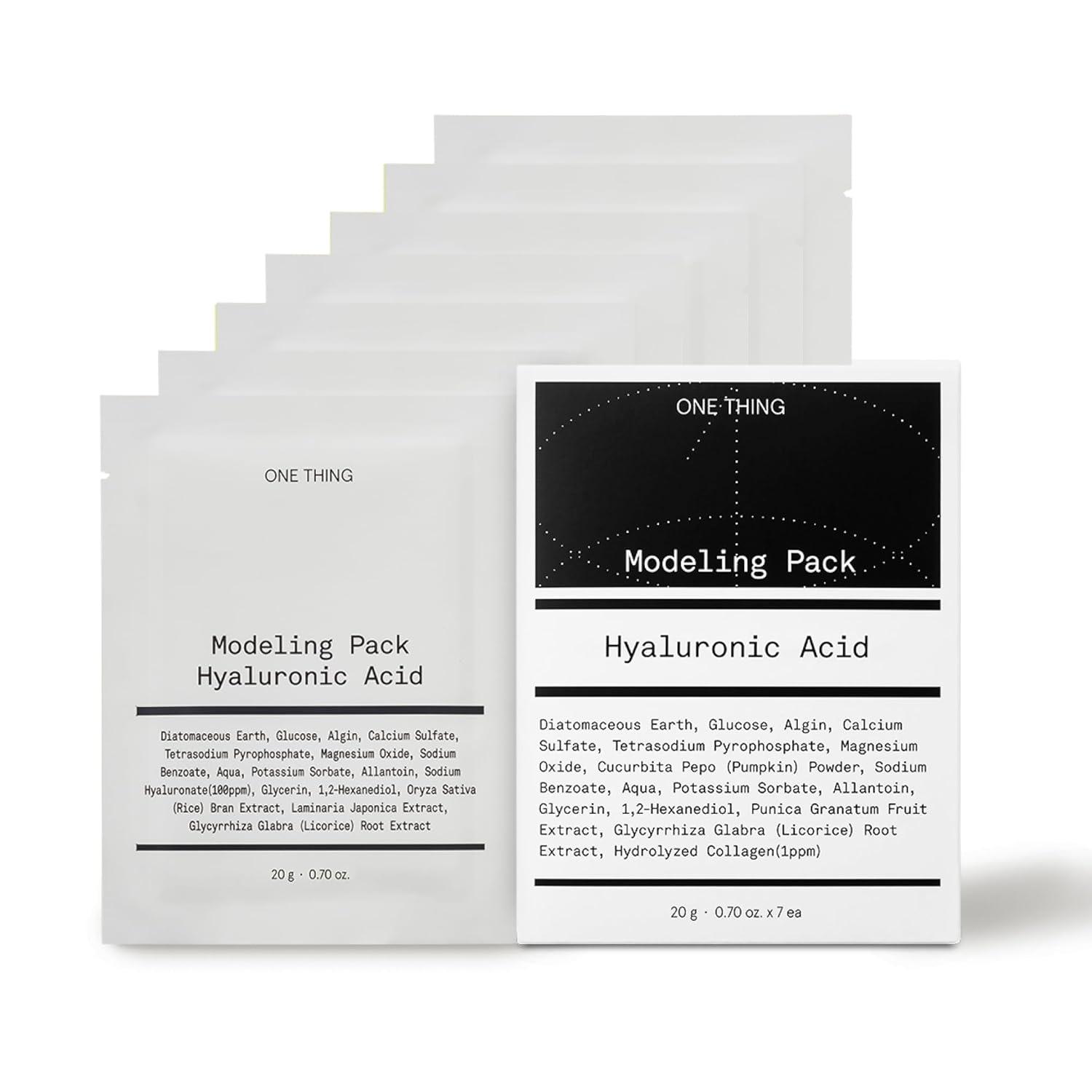 ONE THING Modeling Pack 20gX7ea #Hyaluronic Acid-Facial Mask-Skincare Coréenne