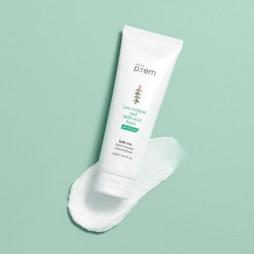 make p:rem Safe Me. Relief Moisture Cleasing Foam 250ml-Cleansing Foam-Skincare Coréenne