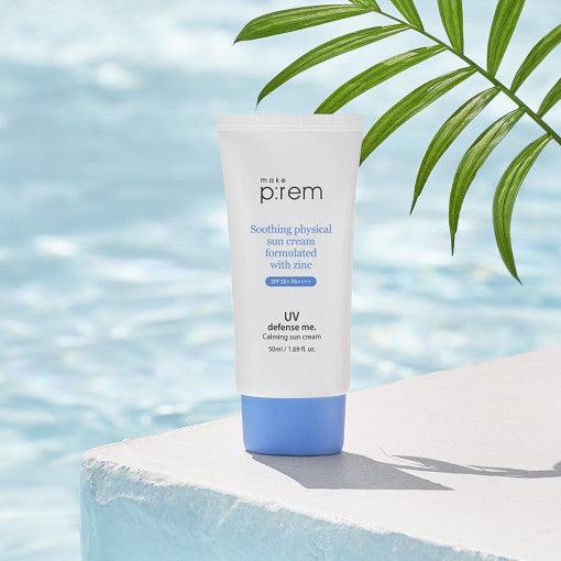 make p:rem UV Defense Me. Calming Sun Cream SPF 50+ PA++++ 50ml-Sun Cream-Skincare Coréenne