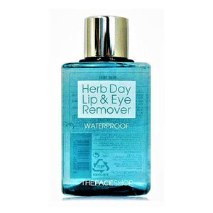 The Face Shop Herb Day Lip & Eye Makeup Remover 130ml-Lip & Eye Remover-Skincare Coréenne