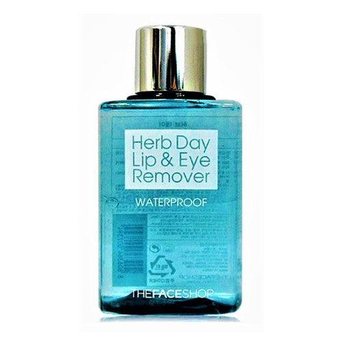 The Face Shop Herb Day Lip & Eye Makeup Remover 130ml-Lip & Eye Remover-Skincare Coréenne