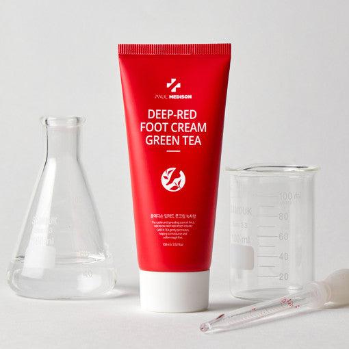 PAUL MEDISON Deep-red Foot Cream Green Tea 100ml-FOOT CREAM-Skincare Coréenne