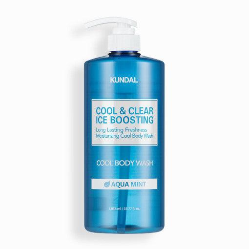 KUNDAL Cool & Clear Ice Boosting Cool Body Wash 1058ml #Aqua Mint-Body Wash-Skincare Coréenne