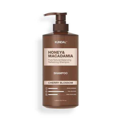 KUNDAL HONEY & MACADAMIA Natural Shampoo 1058ml #CHERRY BLOSSOM-Shampoo-Skincare Coréenne