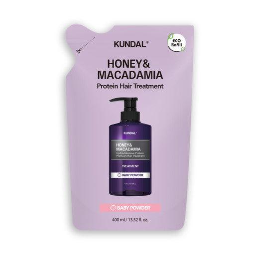 KUNDAL HONEY & MACADAΜΙΑ Protein Hair Treatment (Refill) 400ml #BARY POWDER-Hair Treatment-Skincare Coréenne