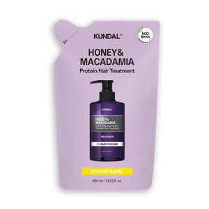 KUNDAL HONEY & MACADAΜΙΑ Protein Hair Treatment (Refill) 400ml #YLANG YLANG-Hair Treatment-Skincare Coréenne