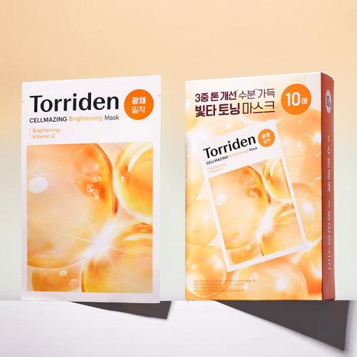 Torriden Cellmazing Vita C Brightening Mask Sheet 26ml X 10ea-Facial Mask-Skincare Coréenne