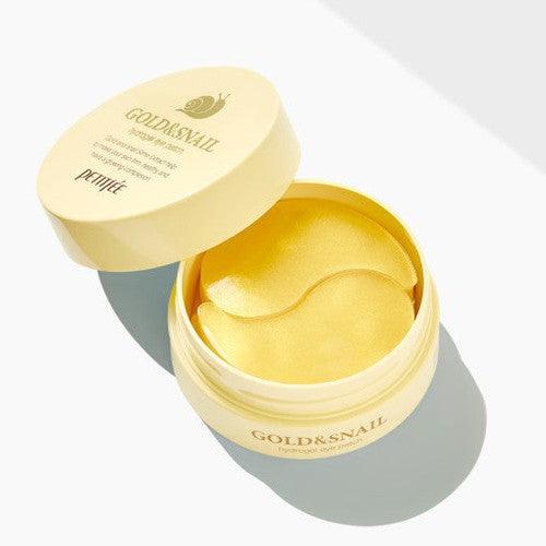 PETITFEE Gold Snail Hydrogel Eye Patch (1.4g X 60 Patches)-Eye Patches-Skincare Coréenne