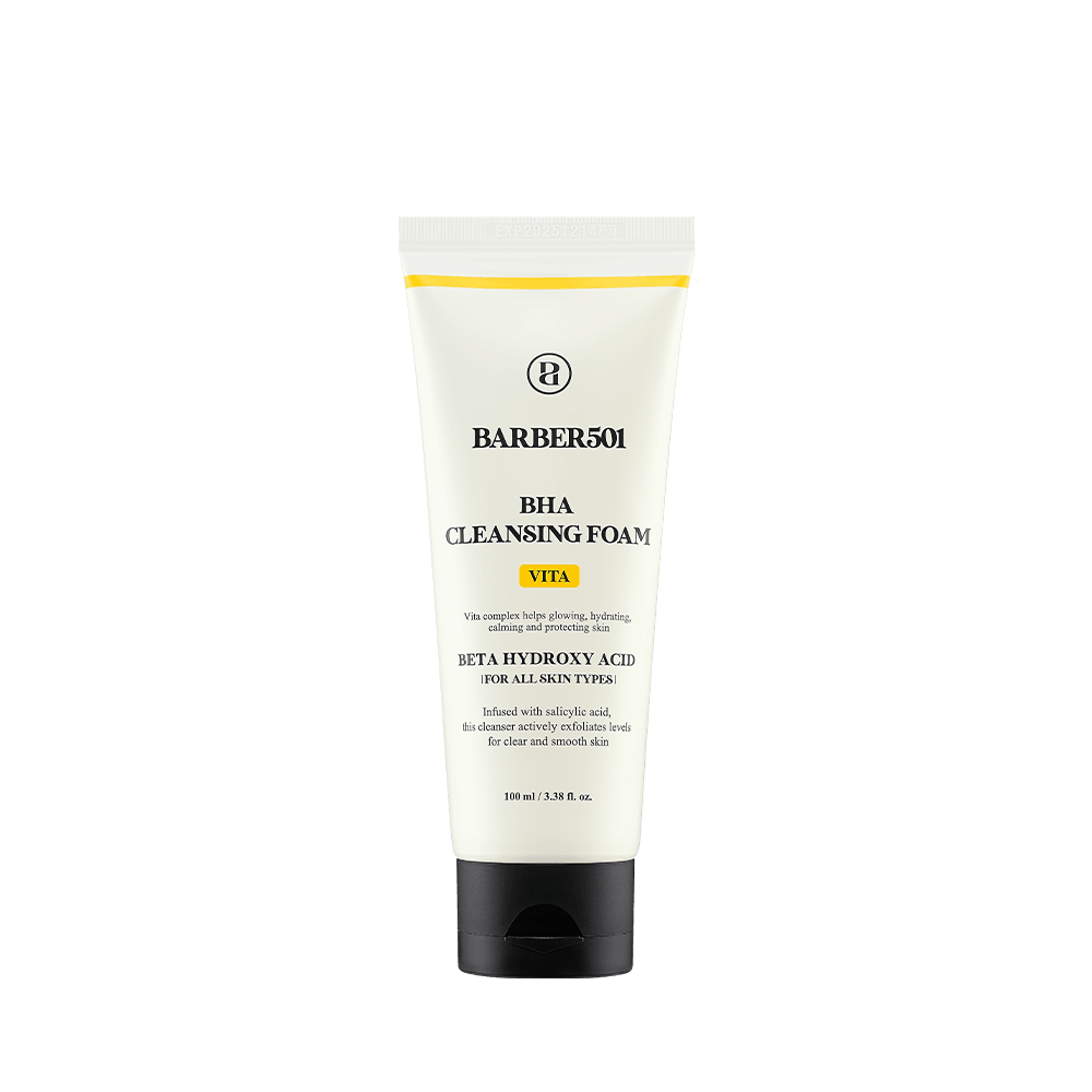 BARBER501 BHA Cleansing Foam 100ml #VITA-Cleansing Foam for Men-Skincare Coréenne