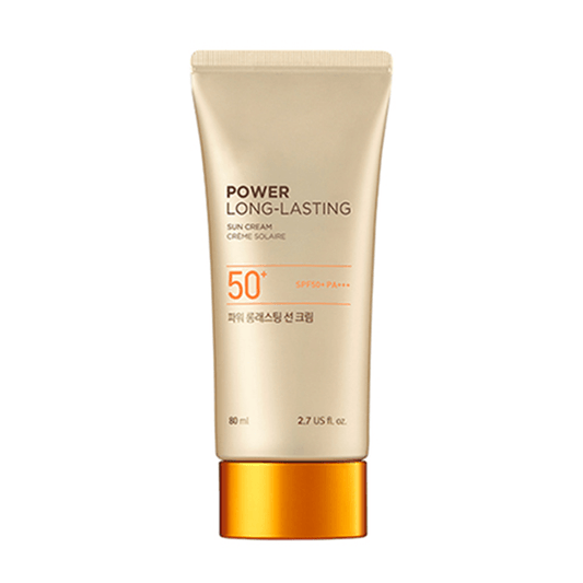 THE FACE SHOP POWER LONG-LASTING SUN CREAM SPF50+ PA+++ 80ml-Sun Cream-Skincare Coréenne