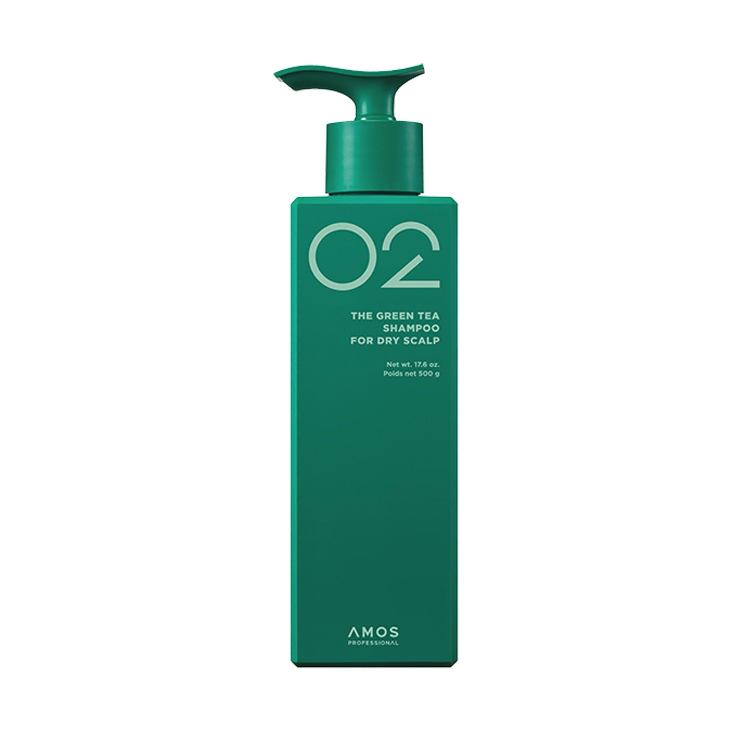 amos PROFESSIONAL THE GREEN TEA SHAMPOO FOR DRY SCALP 500ml-Shampoo-Skincare Coréenne