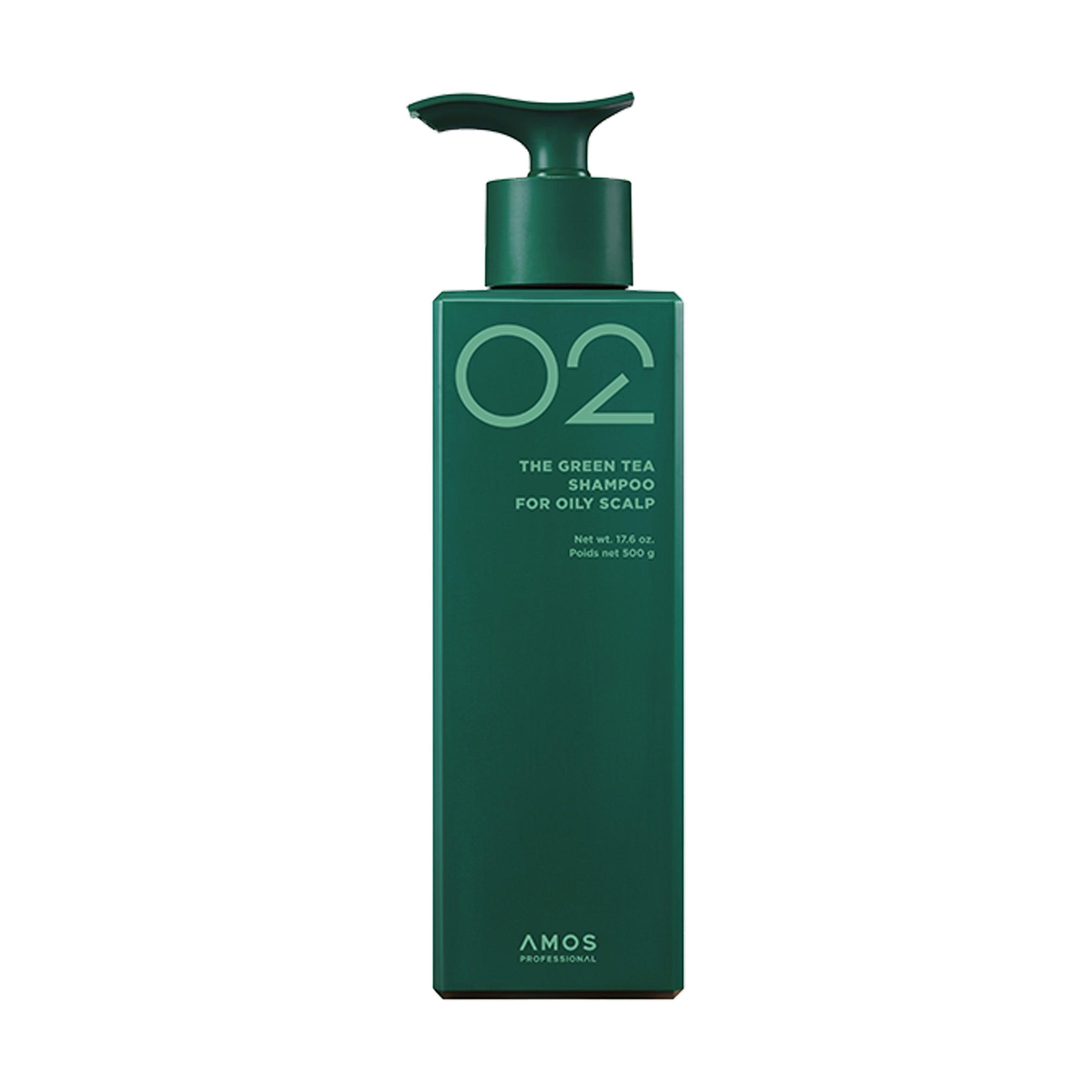 amos PROFESSIONAL THE GREEN TEA SHAMPOO FOR OILY SCALP 500ml-Shampoo-Skincare Coréenne