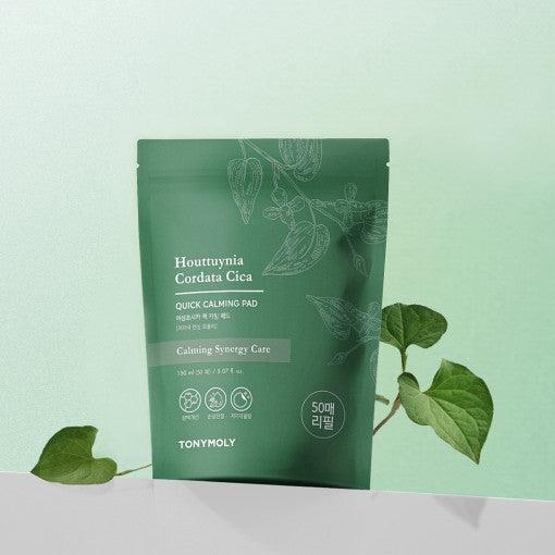 Tonymoly Houttuynia Cordata Cica Quick Calming Pad (Refill Pack) 150Ml (50Ea)