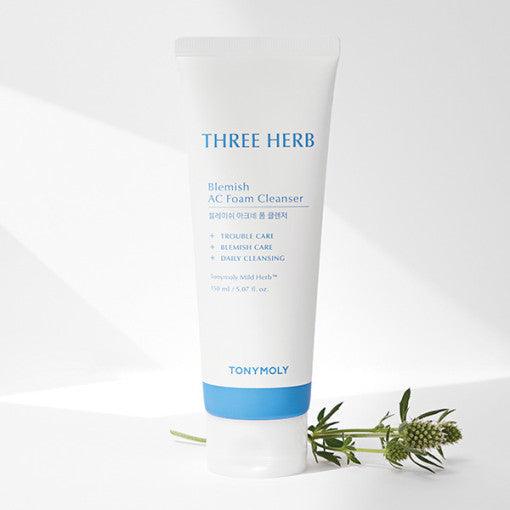 Tonymoly Three Herb Blemish Ac Foam Cleanser 150Ml