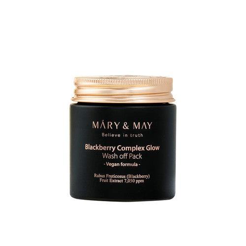 MARY & MAY Vegan Blackberry Complex Glow Washoff Pack 125g-Mask Pack-Skincare Coréenne