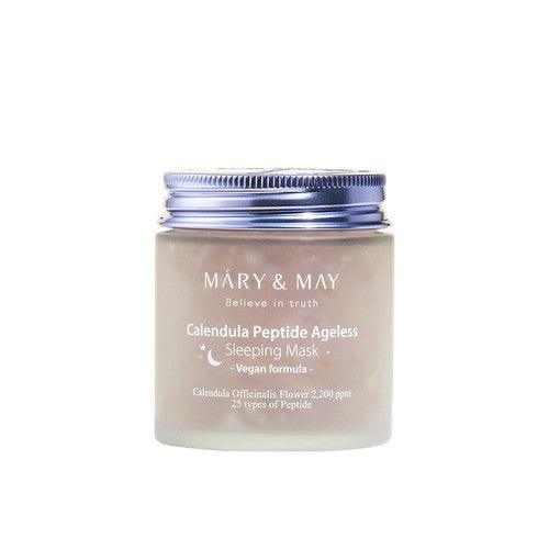 MARY & MAY Vegan Calendula Peptide Ageless Sleeping Mask 110g-Mask Pack-Skincare Coréenne