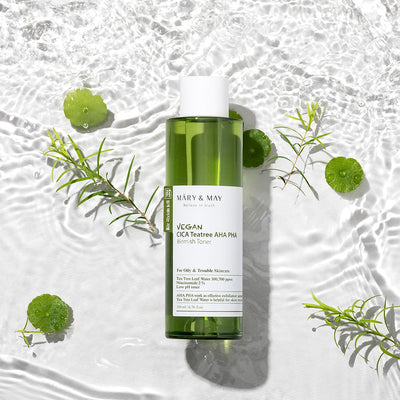 Mary & May Tonique CICA Tea Tree AHA PHA Imperfections Vegan 200 ml