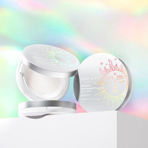 MARY & MAY Vegan Niacinamide Panthenol Sun Cushion SPF50+ PA++++ 25g-Sun Cushion-Skincare Coréenne