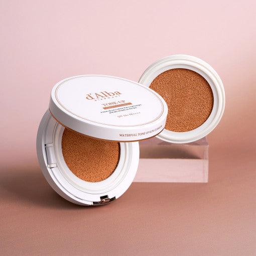 d'Alba Waterfull Tone-Up Sun Cushion 15g+15g(refill) SPF50+/PA++++-Sun Cushion-Skincare Coréenne