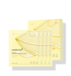 medicube Kojic Acid Turmeric Brightening Gel Mask 28g*4ea-Facial Mask-Skincare Coréenne
