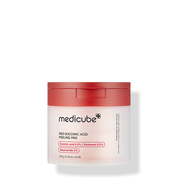 medicube Red Succinic Acid Peeling Pad 155g/70pads-Peeling Pad-Skincare Coréenne