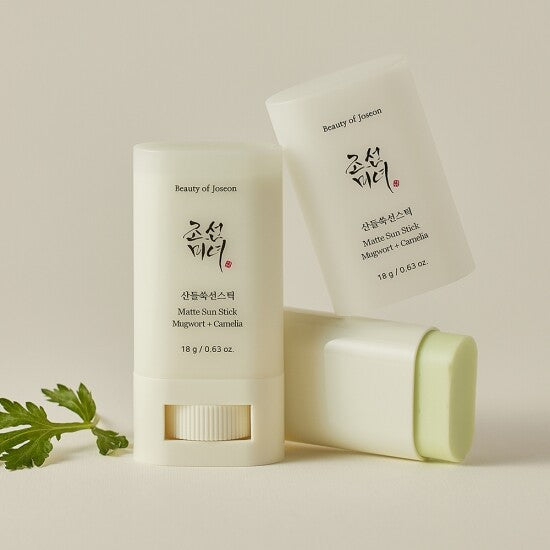 Beauty of Joseon Matte sun stick: Mugwort + Camelia 18g (SPF50+ PA++++) X 2EA [DOUBLE SET]