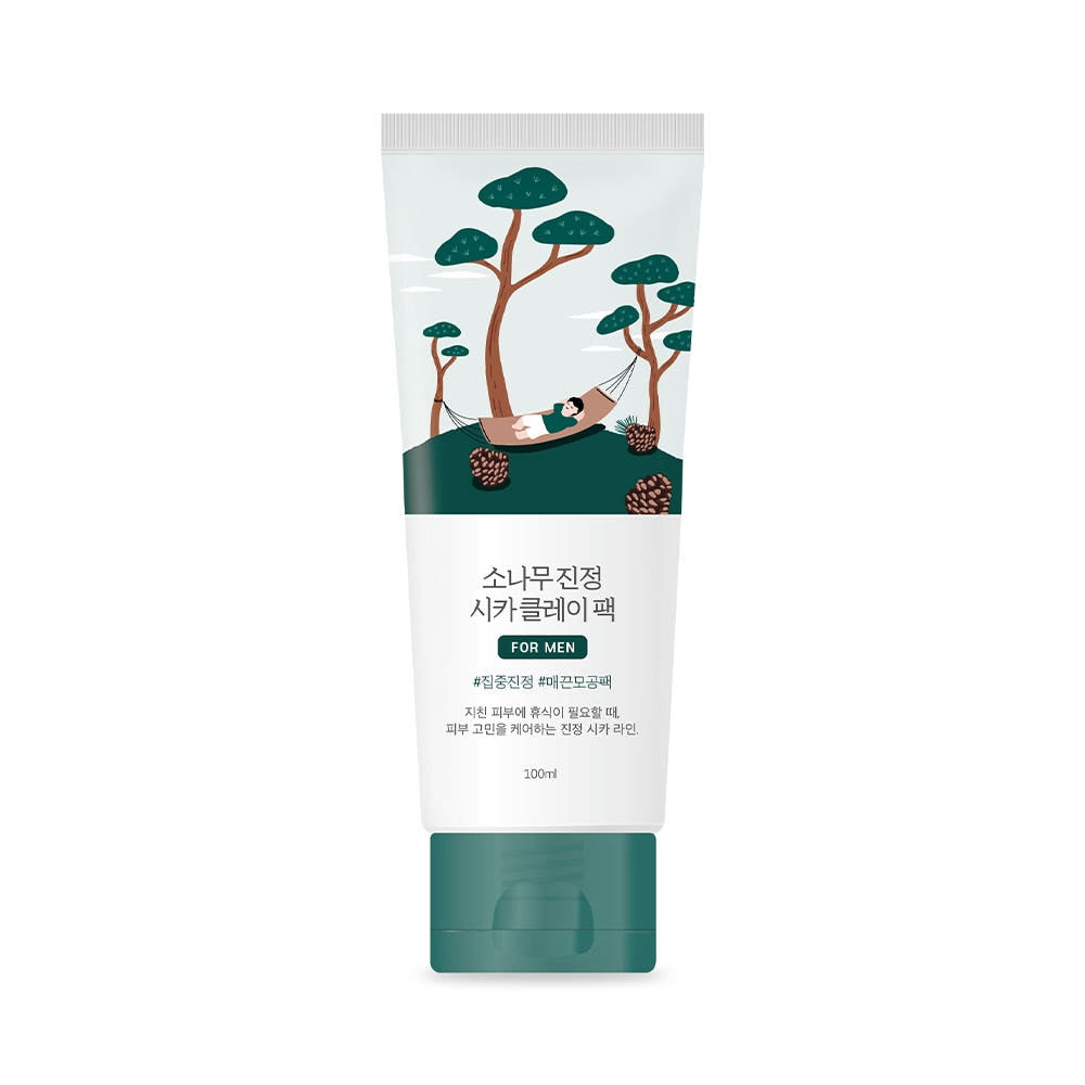 Round Lab Pack Argile Homme Pine Calming Cica 100 ml