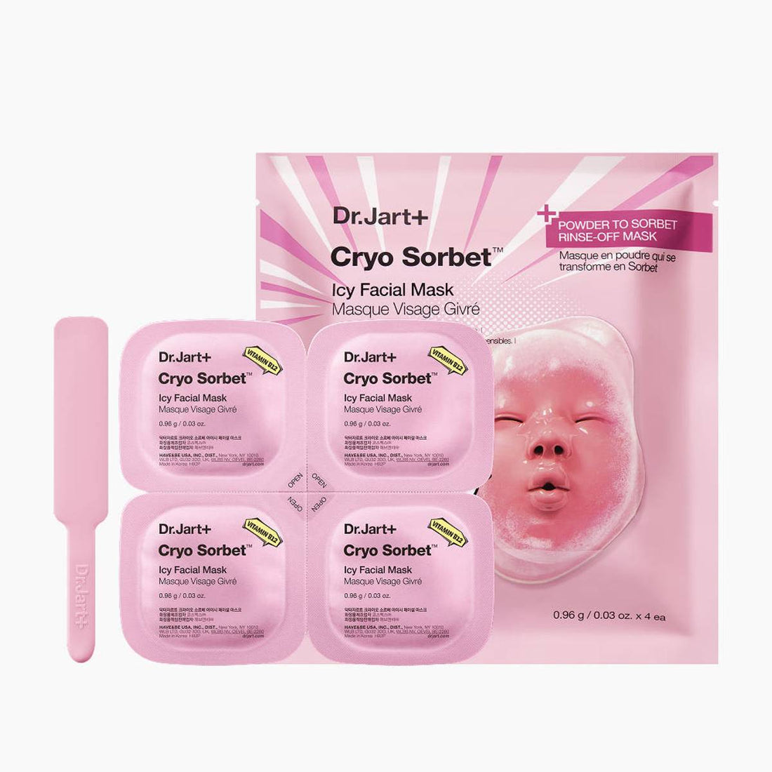 Dr.Jart+ Cryo Sorbet Masque Visage Glacé (4 masques)