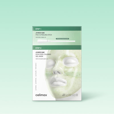 Celimax JI WOO GAE Masque Gel Cica 2 Étapes × 4
