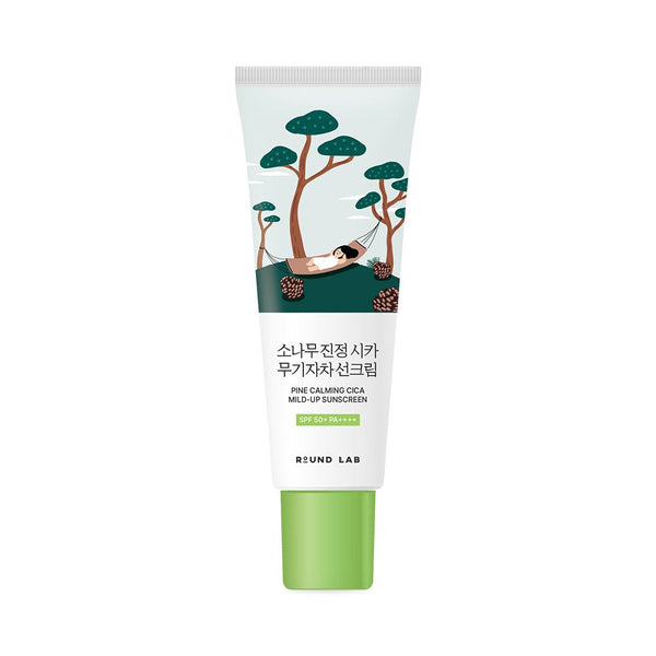 Round Lab Crème Solaire Mild-Up Pine Calming Cica SPF50+ 40 ml