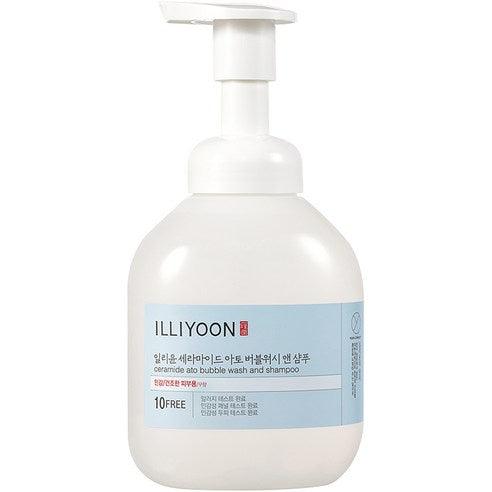 Illiyoon Ceramide Ato Bubble Wash And Shampoo 400Ml-Shampoo-Skincare Coréenne