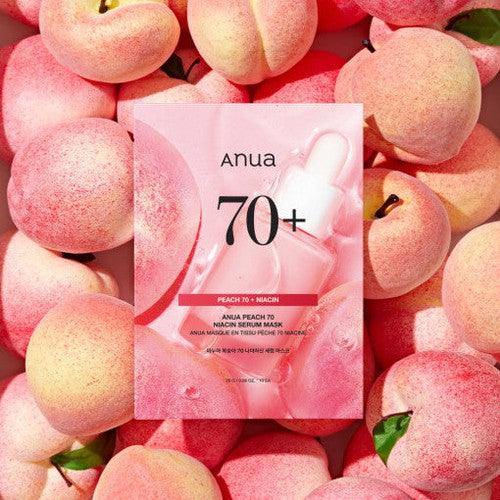 Anua Peach 70 Niacin Serum Mask Sheet 25g X 10pcs-Facial Mask-Skincare Coréenne