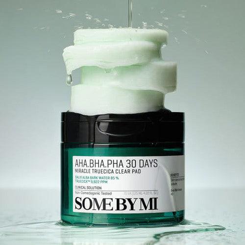 Some By Mi AHA BHA PHA 30 Days Miracle Truecica Clear Pad (70ea/125ml)-Cleansing Pad-Skincare Coréenne